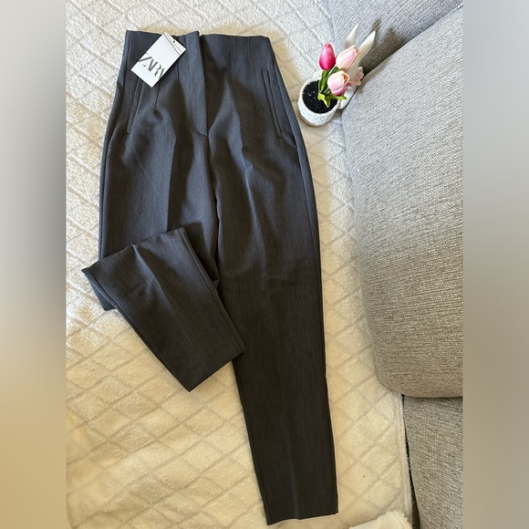 PANTS WITH A HIGH WAIST - Picture 9 of 11